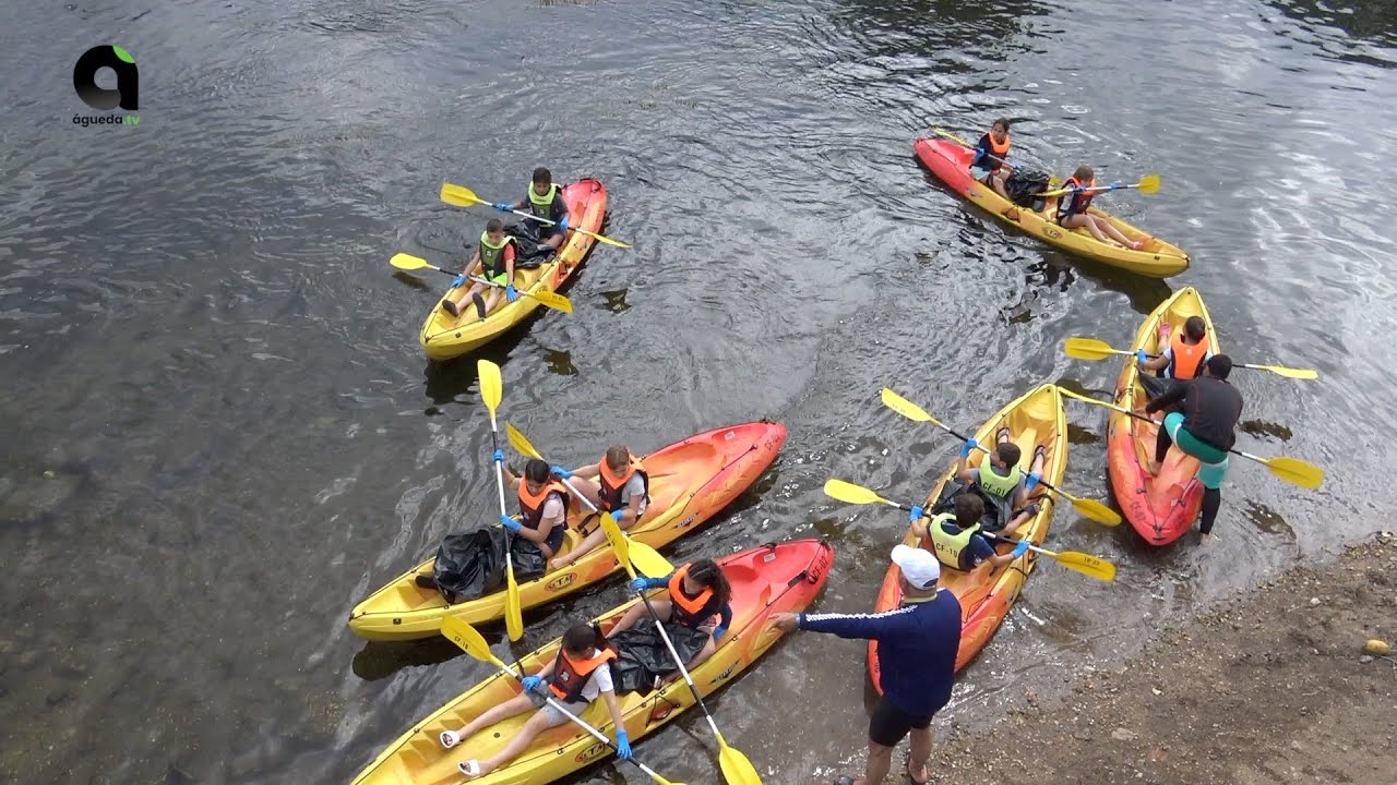 LIMPEZA DO RIO ÁGUEDA EM CANOA