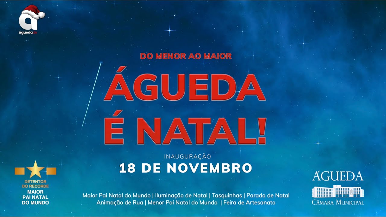 O Natal está a chegar a Águeda! 🎄☂️